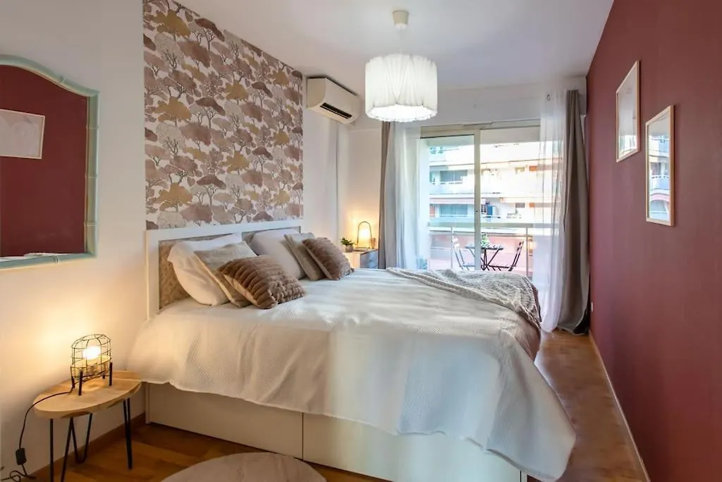 昂蒂布A10 - 1 Bdr Heart Of Juan Les Pins 5 Min Sea - Ac & Balconies公寓 法国